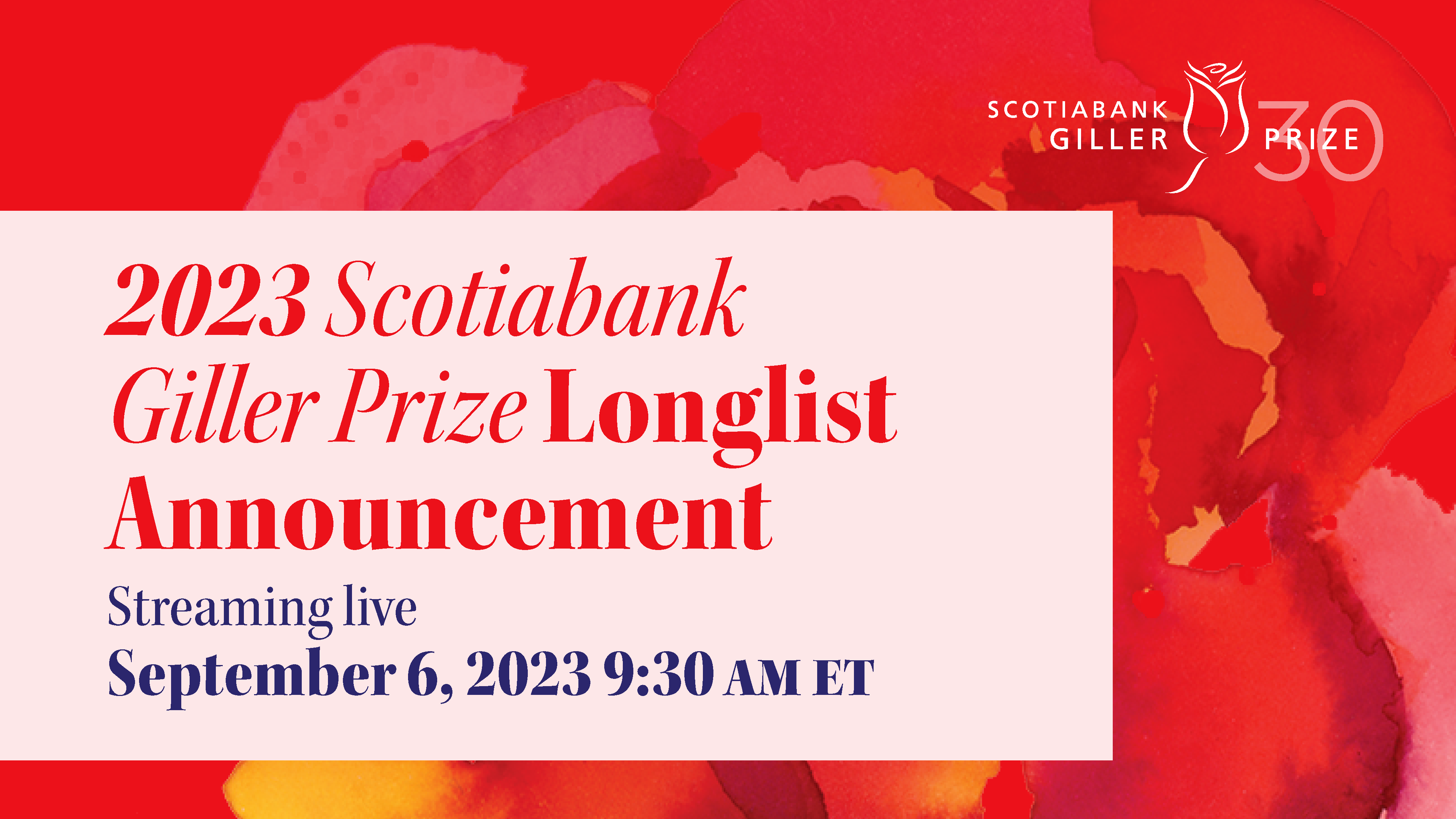 How to watch the 2023 Scotiabank Giller Prize longlist announcement