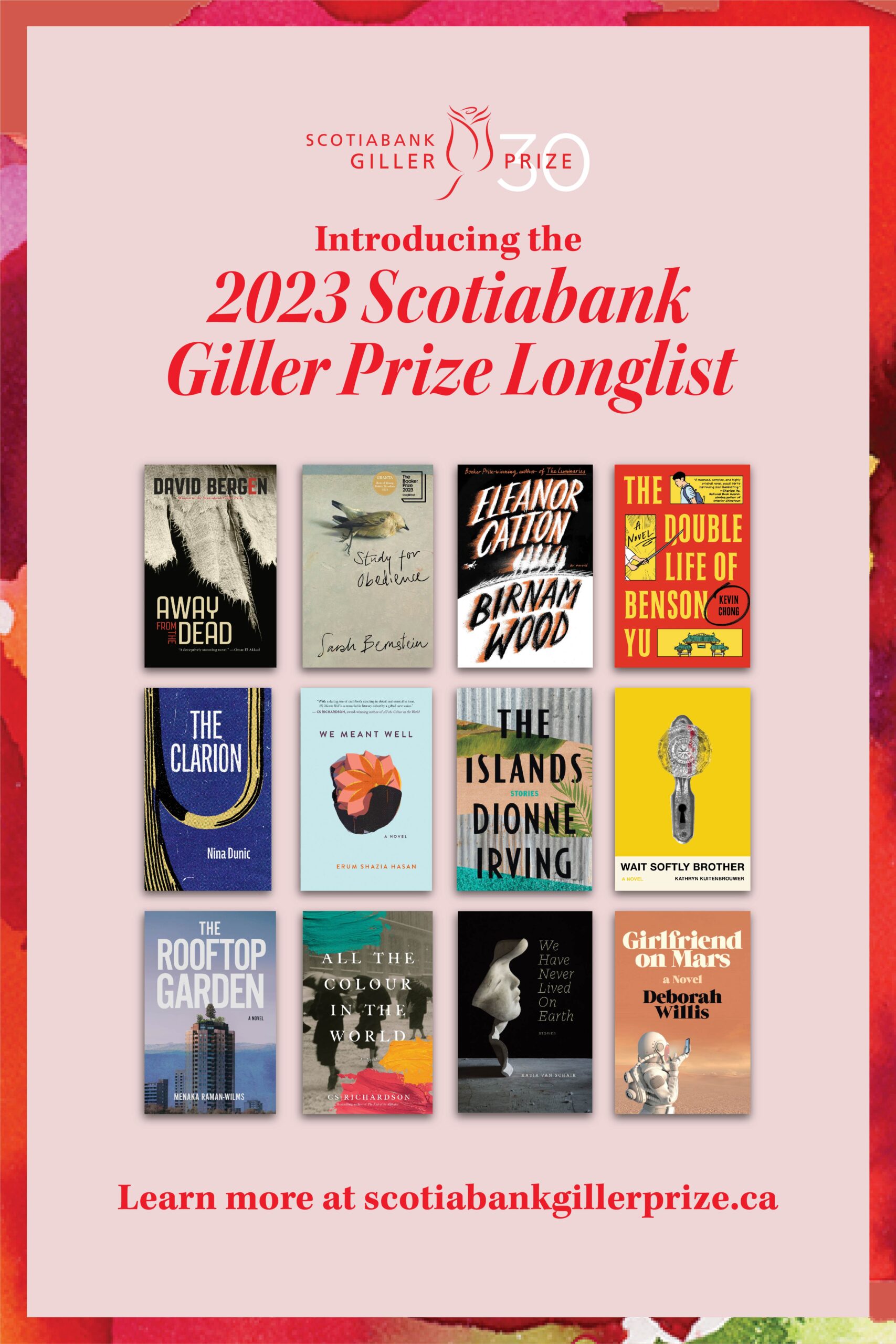 2023 Scotiabank Giller Prize Longlist - 24x36 poster